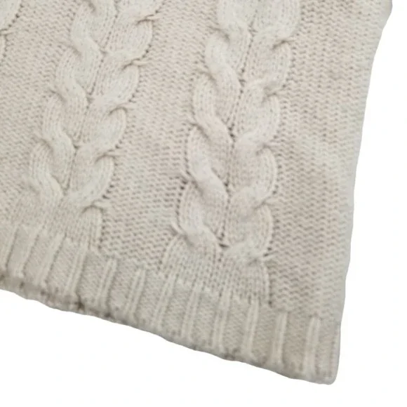 The Limited Boatneck Cableknit Sweater 3/4 Sleeve Womens Jrs Sz M  Wool Viscose - Picture 6 of 16